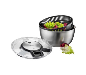 Gefu Speedwing centrifuga per insalata in acciaio inox con cavo