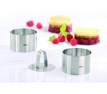 Set de 2 cortapastas de acero inoxidable Gefu Forma + empujador 2