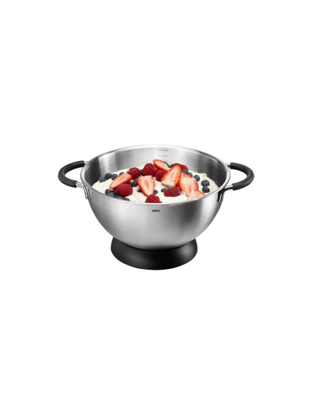 Gefu Mesco blandningsskål i rostfritt stål 24 cm + halkfri botten