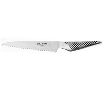 Global GS14 japansk grønnsakskniv 15 cm med takket blad