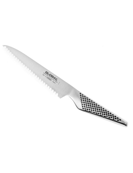 Global GS14 Cuchillo japonés para verduras 15cm hoja dentada