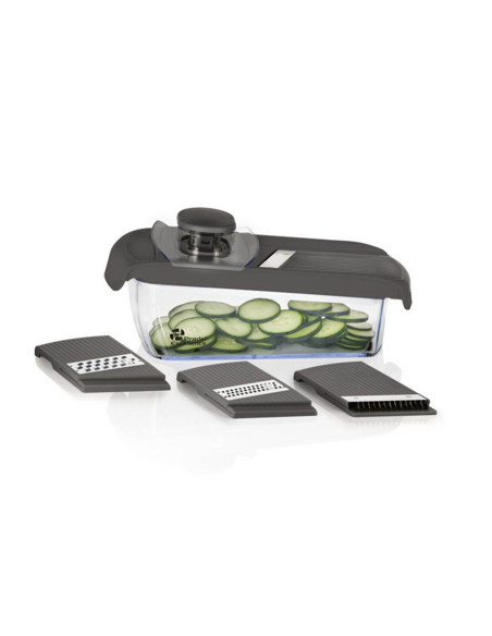 mandolina de cocina multifunción ajustable Pradel Excellence con 4 cuchillas intercambiables
