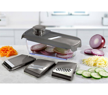 Pradel Excellence verstelbare multifunctionele keukenmandoline 4 verwisselbare bladen 2