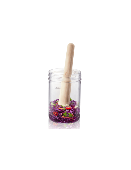 Pestle for Gefu Nativo fermentation jar in beech wood