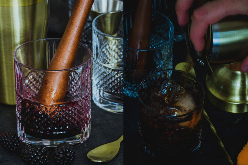 Set de coctelería BarCraft de 6 piezas de acero inoxidable con acabado dorado + libro de recetas