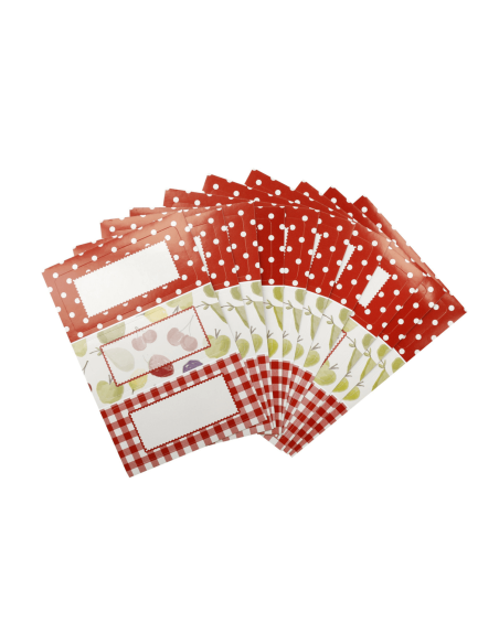 Set de 30 etiquetas para tarros de mermelada KitchenCraft Home Made Orchard, 3 diseños
