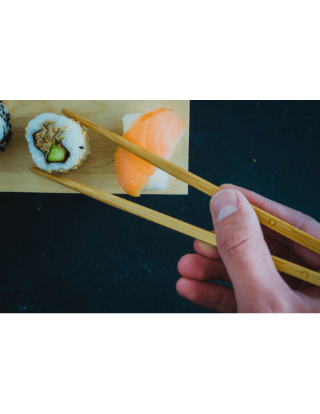 Set de 5 pares de palillos orientales de bambú KitchenCraft World of Flavours 24cm