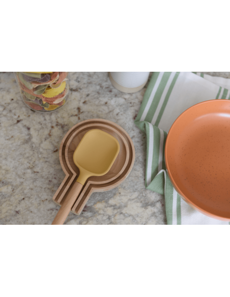 KitchenCraft Idilica lusikkatuki pyökkiä 16.5 x 12.5 x 2cm