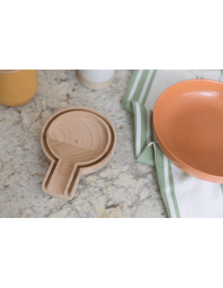 KitchenCraft Idilica skeholder i bøgetræ 16,5 x 12,5 x 2 cm