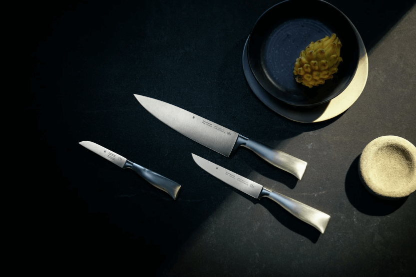 Set med 3 WMF Grand Gourmet-knivar i rostfritt stål