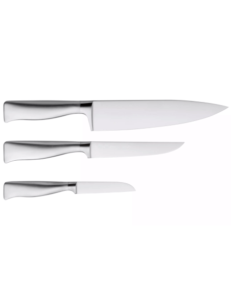 Sett med 3 WMF Grand Gourmet-kniver i rustfritt stål