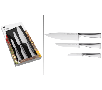 Conjunto de 3 facas em aço inoxidável WMF Grand Gourmet