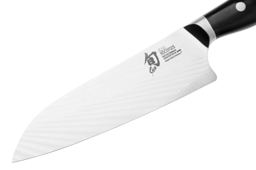 Japanisches santokumesser KAI Shun Nagare Black Damastklinge 72 Lagen Dual Core 18cm gewölbter Griff