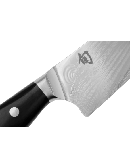 KAI Shun Nagare Preto 72 camadas de lâmina de damasco Dual Core 18cm cabo curvo faca santoku japonesa