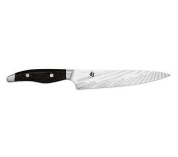 KAI japansk universalkniv Shun Nagare Svart 72-lags damaskusblad Dual Core 15 cm buet håndtak