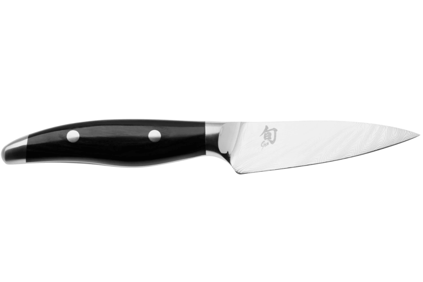 KAI Shun Nagare Musta damaskoterä 72 kerrosta Dual Core 9cm kaareva kahva japanilainen kuorintaveitsi