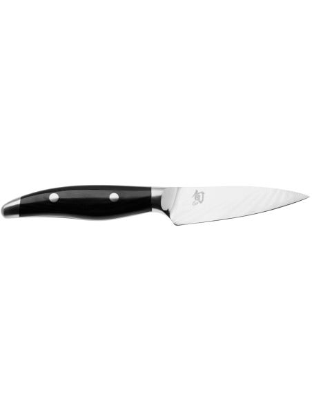 KAI Shun Nagare Negro Damasco hoja 72 capas Dual Core 9cm mango curvado Cuchillo de pelar japonés Cuchillo de pelar
