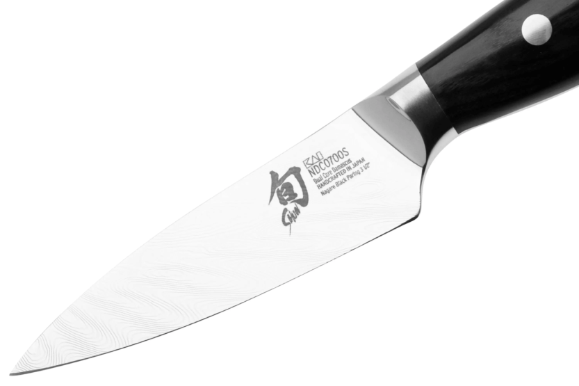 Japanisches Spickmesser KAI Shun Nagare Black Damastklinge 72 Lagen Dual Core 9cm gewölbter Griff