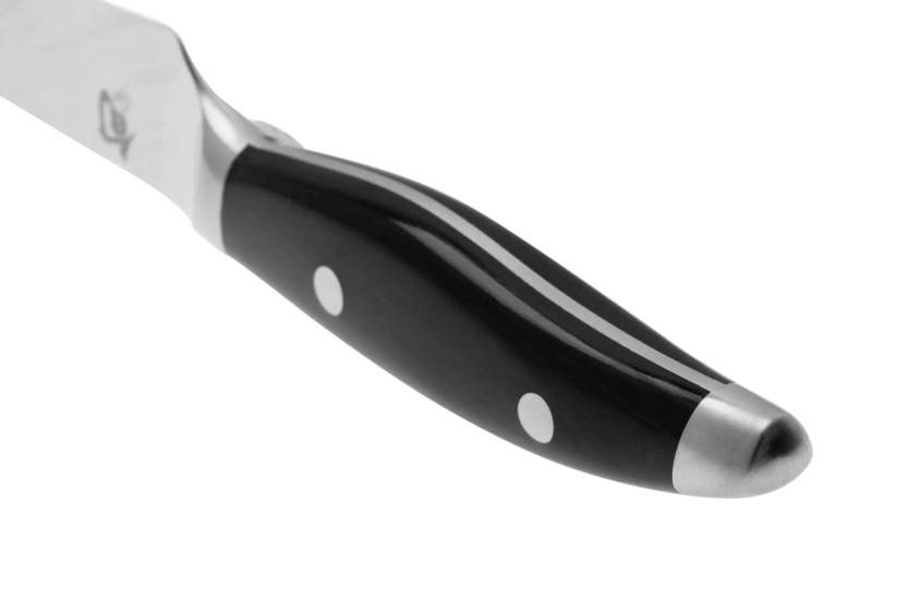KAI Shun Nagare Sort damaskusblad 72 lag Dual Core 9 cm japansk urtekniv med buet skaft