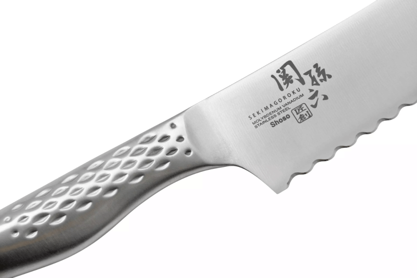 Japanisches Brotmesser Kai Seki Shoso gezackte Klinge 21cm