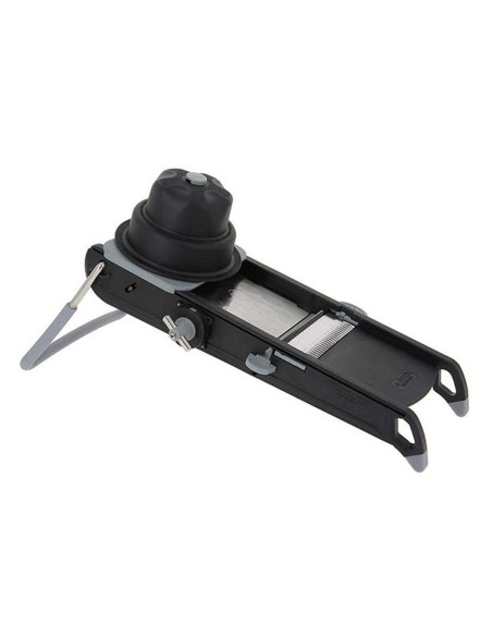 Mandolina De Buyer Swing Plus negra con empujador