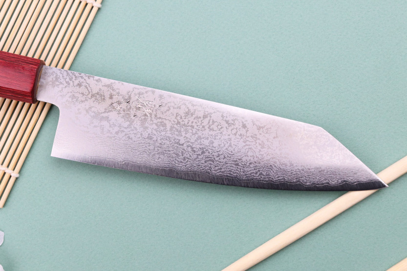 Kiritsuke kniv 17cm Japonais artisanal Nakamura Kaishin Ginsan Damas