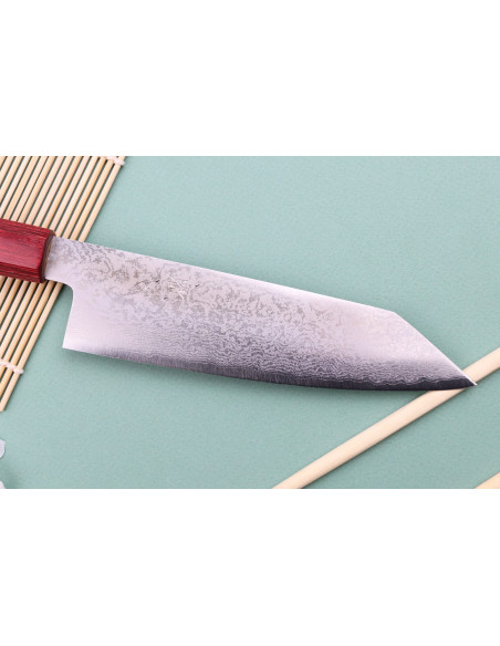Kiritsuke-kniv 17cm Japonais artisanal Nakamura Kaishin Ginsan Damas