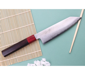 Kiritsuke kniv 17cm Japonais artisanal Nakamura Kaishin Ginsan Damas 2