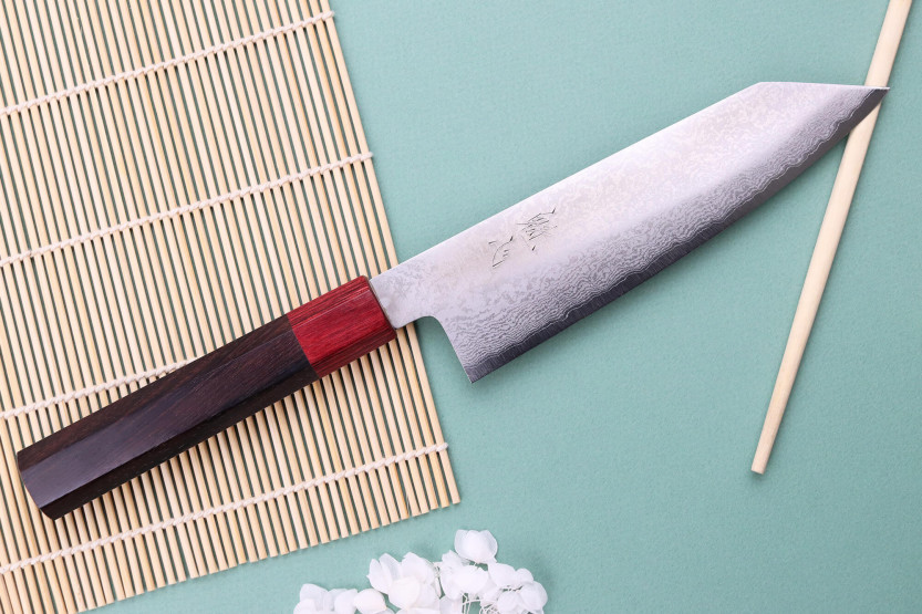 Faca kiritsuke 17cm Japonês artesanal Nakamura Kaishin Ginsan Damas