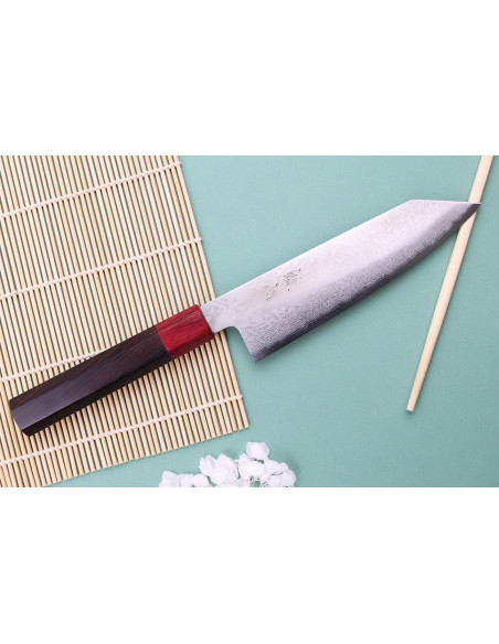 Kiritsuke kniv 17cm Japonais artisanal Nakamura Kaishin Ginsan Damas