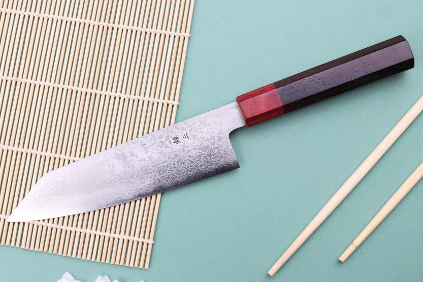 Kiritsuke kniv 17cm Japonais artisanal Nakamura Kaishin Ginsan Damas