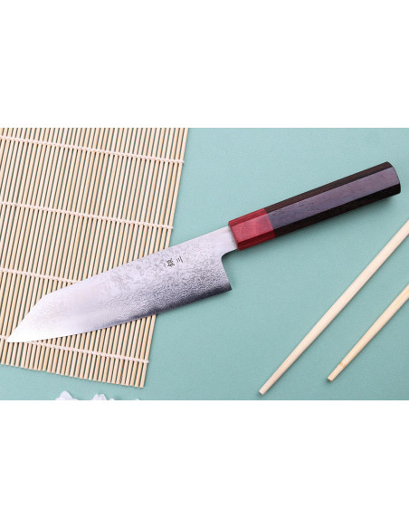 Kiritsuke-messer 17cm Japonais handwerklichen Nakamura Kaishin Ginsan Damas