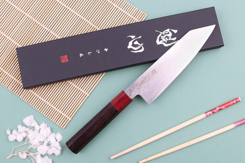 Kiritsuke kniv 17cm Japonais artisanal Nakamura Kaishin Ginsan Damas