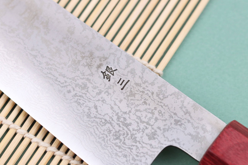 Faca kiritsuke 17cm Japonês artesanal Nakamura Kaishin Ginsan Damas