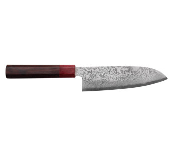 Nakamura Kaishin Ginsan Damas 16cm japanilainen santoku veitsi