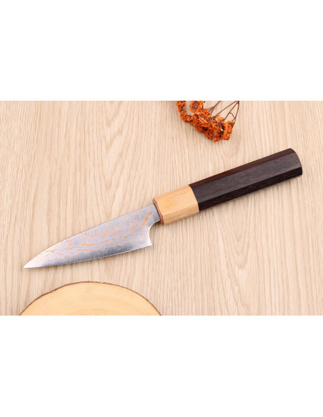 Takeshi Saji VG10 rainbow 9 cm, spelucchino tradizionale giapponese