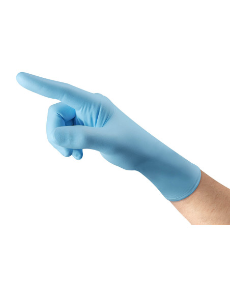 Caixa de 100 luvas de nitrilo sem pó de utilização única Ansell Microflex 92-134