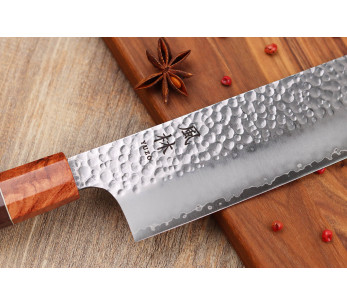 nakiri kniv 17cm japonais artisanal Yuzo Tsuchime VG10 Rosewood 2