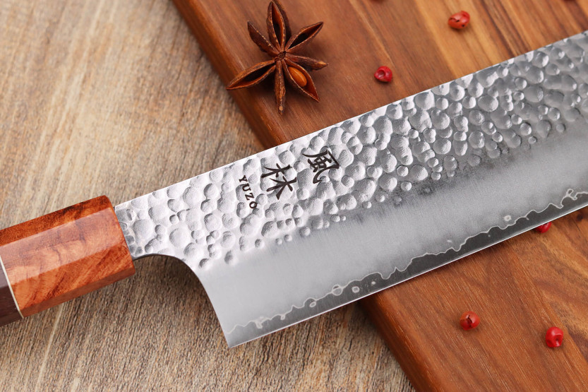 nakiri knife 17cm japonais artisanal Yuzo Tsuchime VG10 Rosewood