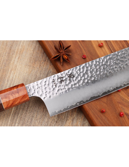 nakiri knife 17cm japonais artisanal Yuzo Tsuchime VG10 Rosewood