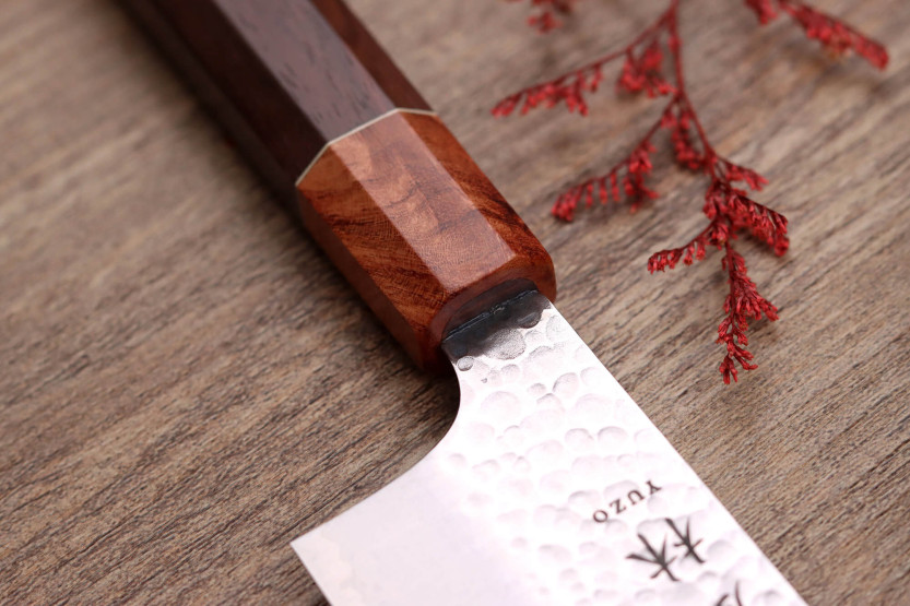 nakiri kniv 17cm japonais artisanal Yuzo Tsuchime VG10 Rosewood