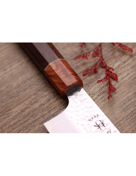 nakiri knife 17cm japonais artisanal Yuzo Tsuchime VG10 Rosewood