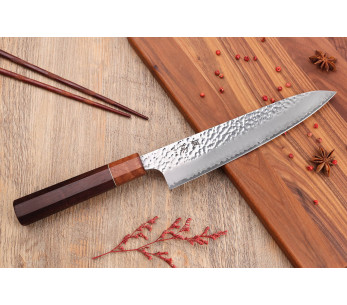 Yuzo VG10 Tsuchime palissander 20cm handgemaakt Japans koksmes 2