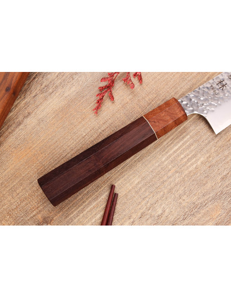 Yuzo VG10 Tsuchime palissander 20cm handgemaakt Japans koksmes