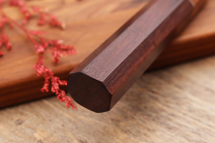 Yuzo VG10 Tsuchime Rosewood 20cm handgjord japansk kockkniv