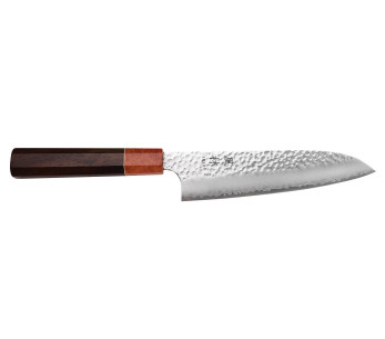VG10 ruusupuu Yuzo Tsuchime 17cm japanilainen käsintehty santoku veitsi