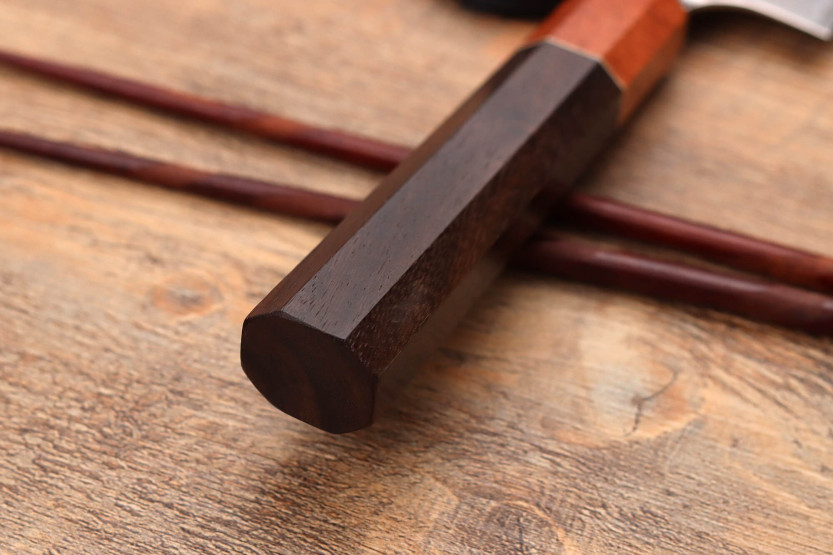 VG10 Rosewood Yuzo Tsuchime 17cm Japanese handmade santoku knife