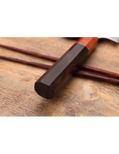 17cm japanisches santokumesser handgefertigt Yuzo Tsuchime VG10 Rosewood