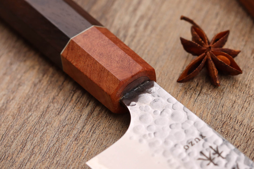 17cm japanisches santokumesser handgefertigt Yuzo Tsuchime VG10 Rosewood