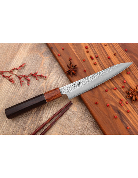 Yuzo Tsuchime VG10 Palissandro 15 cm coltello universale giapponese fatto a mano